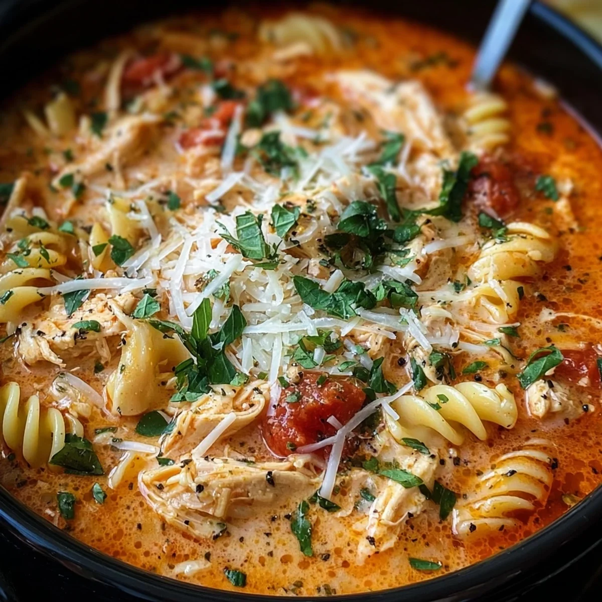Slow Cooker Chicken Parmesan Soup Recipe