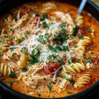 Slow Cooker Chicken Parmesan Soup Recipe