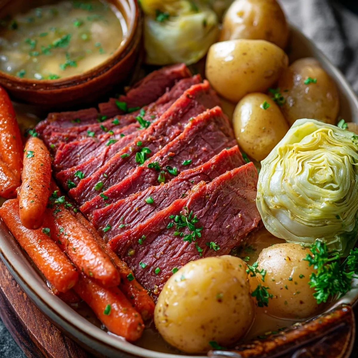 Slow Cooker Corned Beef & Cabbage Recipe