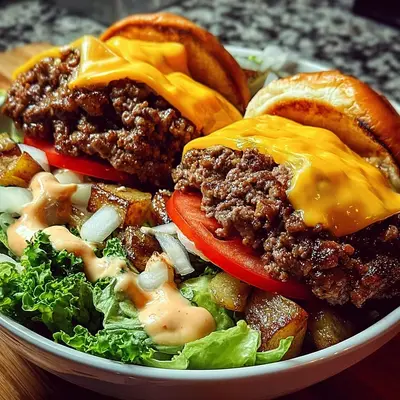 Smash Burger Bowl: High Protein, Low Carb Dinner