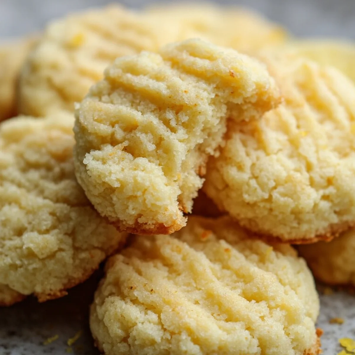 Soft Keto Cream Cheese Cookies with Lemon