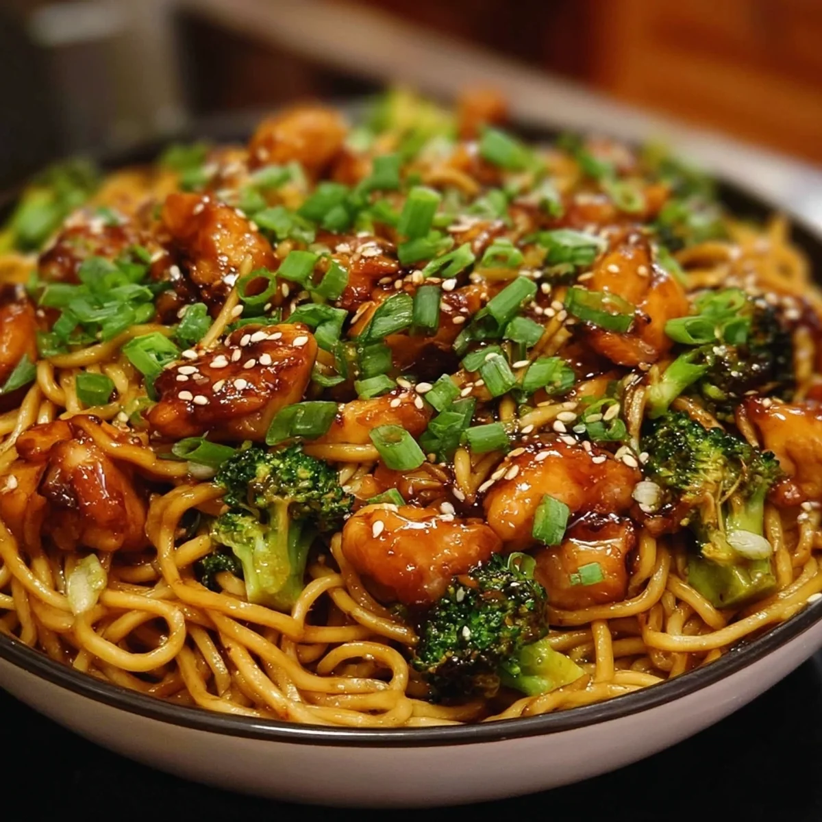 Sticky Garlic Chicken Noodles: Quick Weeknight Dinner