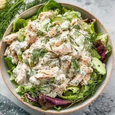 Tzatziki Chicken Salad: Refreshing High-Protein Meal