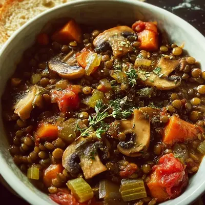 Vegan Lentil Mushroom Stew: Protein-Rich Meal Prep