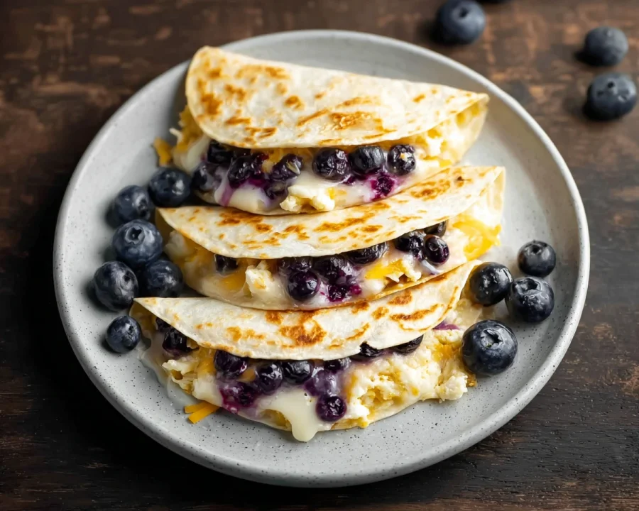 Blueberry Breakfast Quesadilla: Quick 10-Minute Breakfast