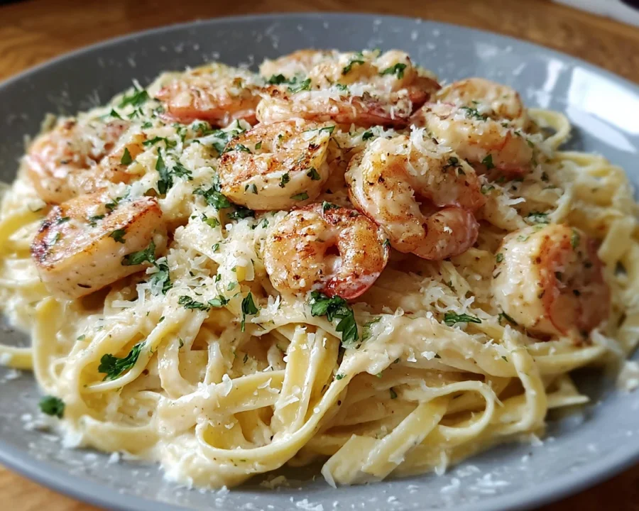 Creamy Garlic Shrimp Pasta: Easy Meal Prep Delight