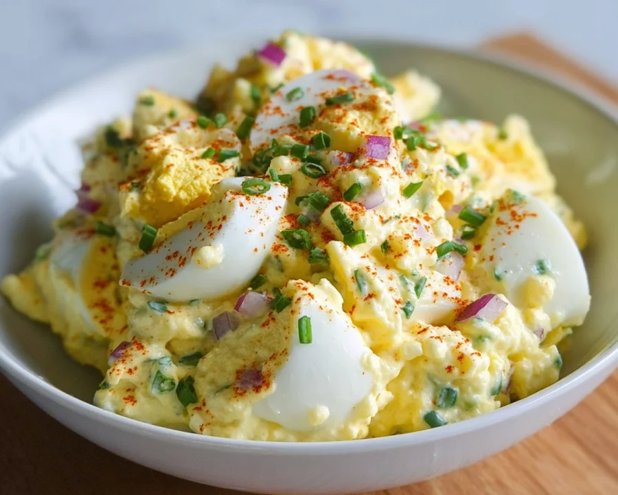 Creamy Keto Deviled Egg Salad | High Protein Meal Prep