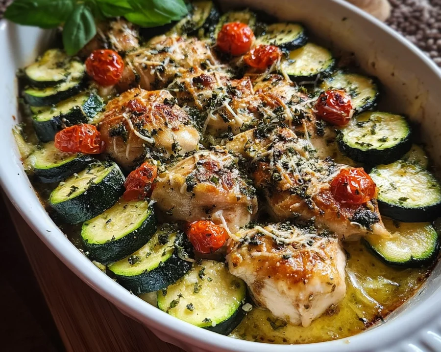 Easy Chicken Zucchini Bake: Healthy Dinner Recipe