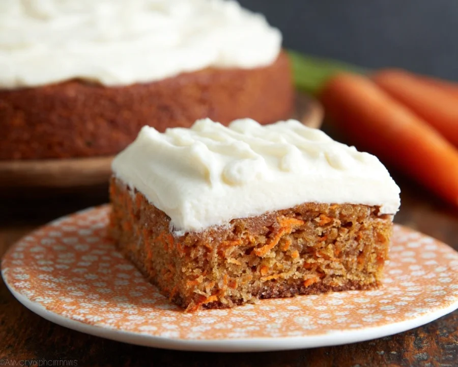Healthy Carrot Cake with Ricotta Frosting