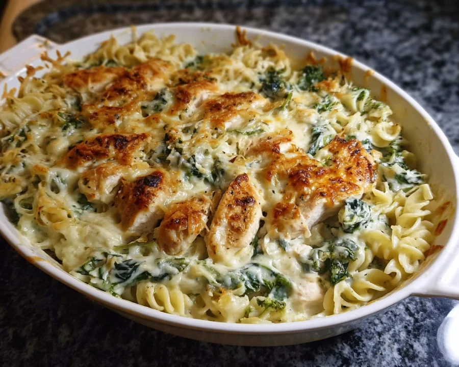 High Protein Alfredo Bake: Creamy Comfort Food