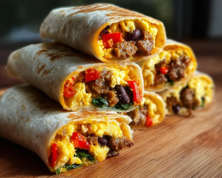 High-Protein Breakfast Burritos