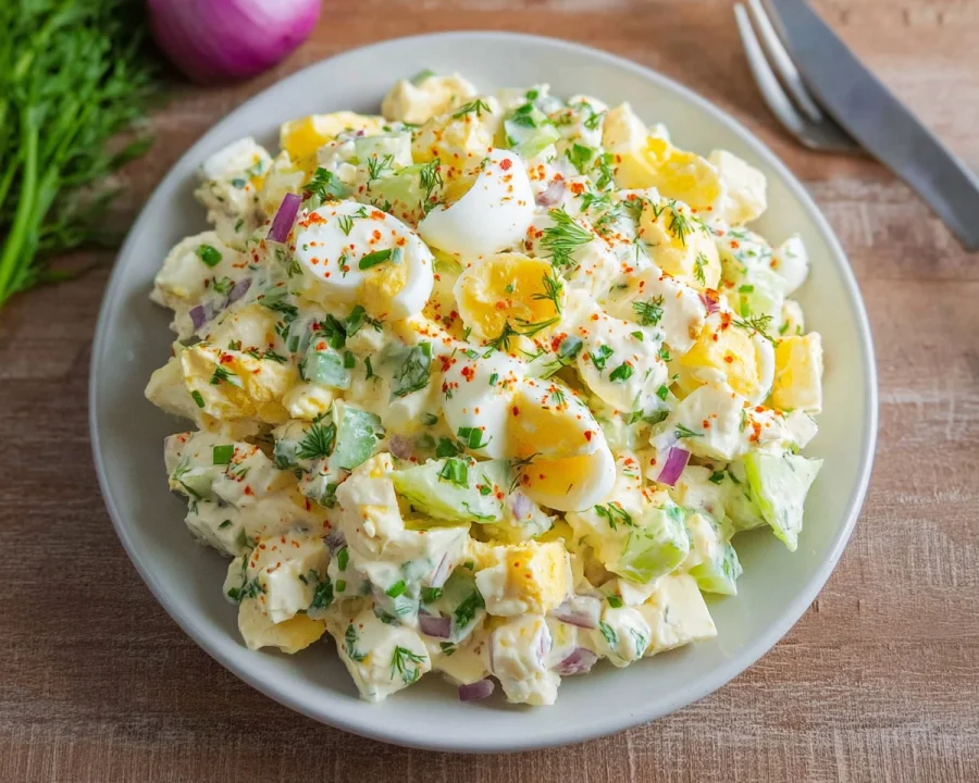 High Protein Cottage Cheese Egg Salad (24g Protein)
