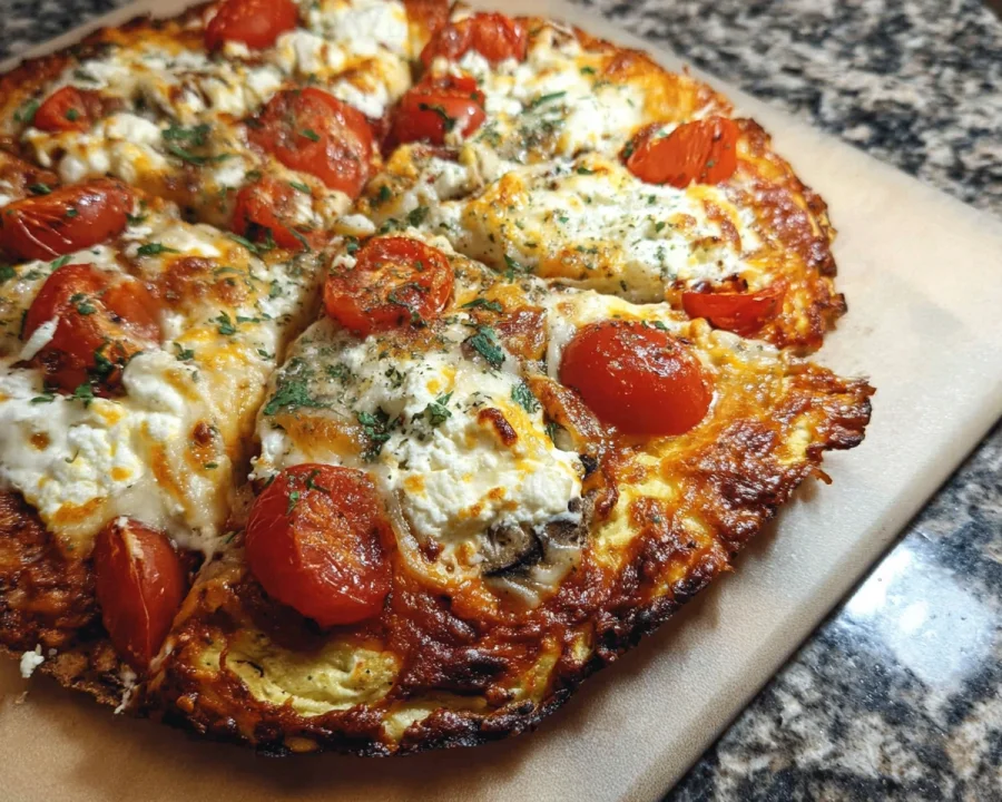 High Protein Cottage Cheese Flatbread Pizza Recipe