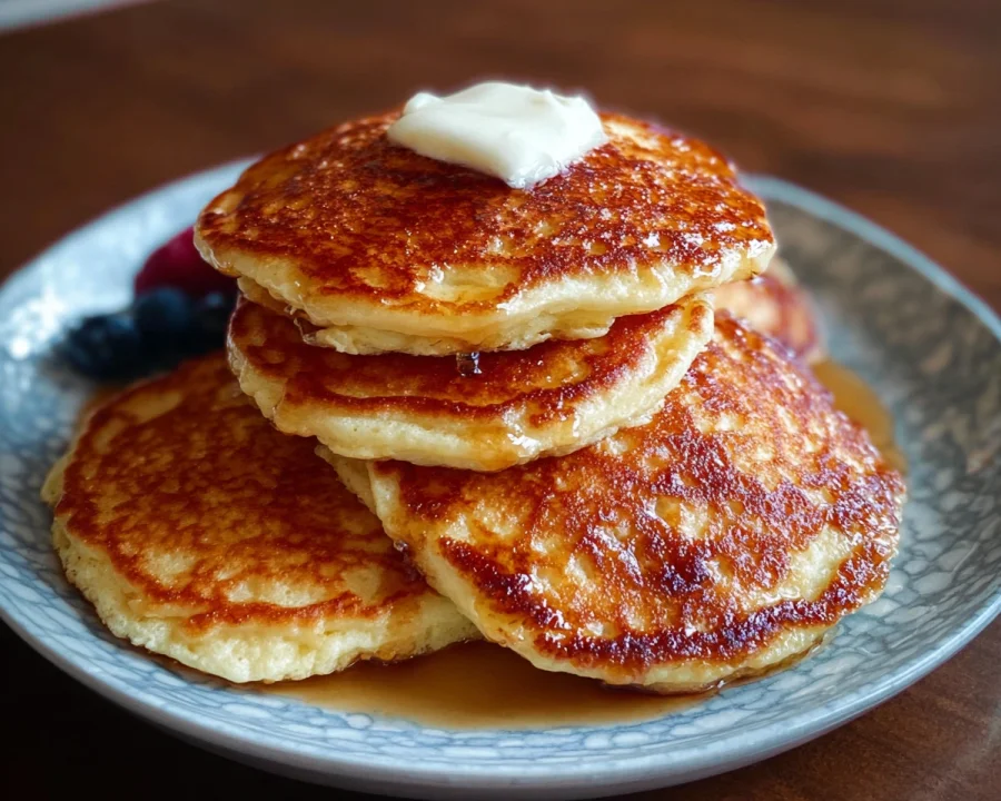 High Protein Fluffy Cottage Cheese Pancakes