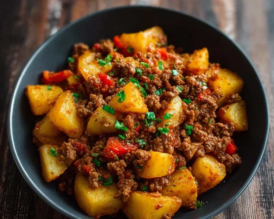 High Protein Ground Beef & Potatoes Meal Prep