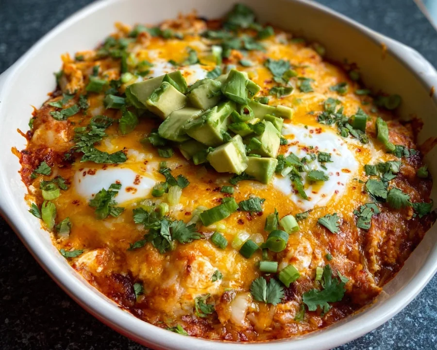 High Protein Low-Carb Cottage Cheese Enchilada Bowl