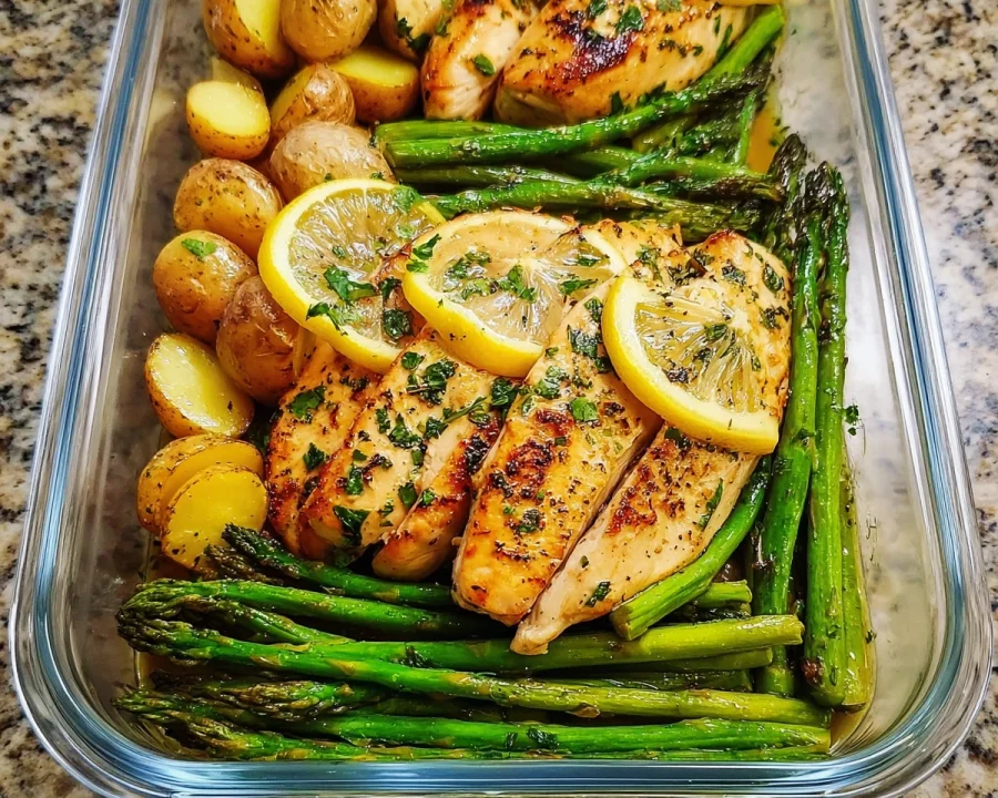 Lemon Garlic Chicken Meal Prep: High Protein, Easy