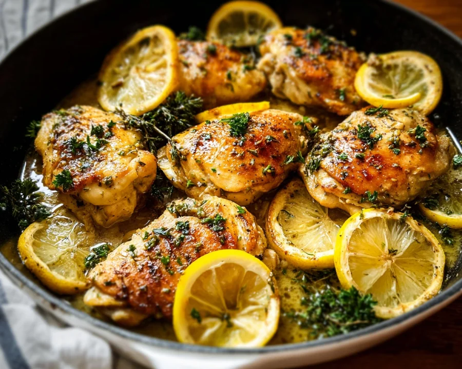 Lemon Garlic Chicken Skillet: 20-Minute Dinner