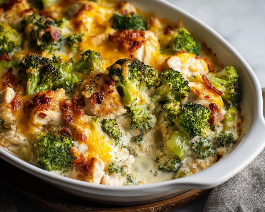 Low Carb Chicken Broccoli Casserole (Keto Dinner)