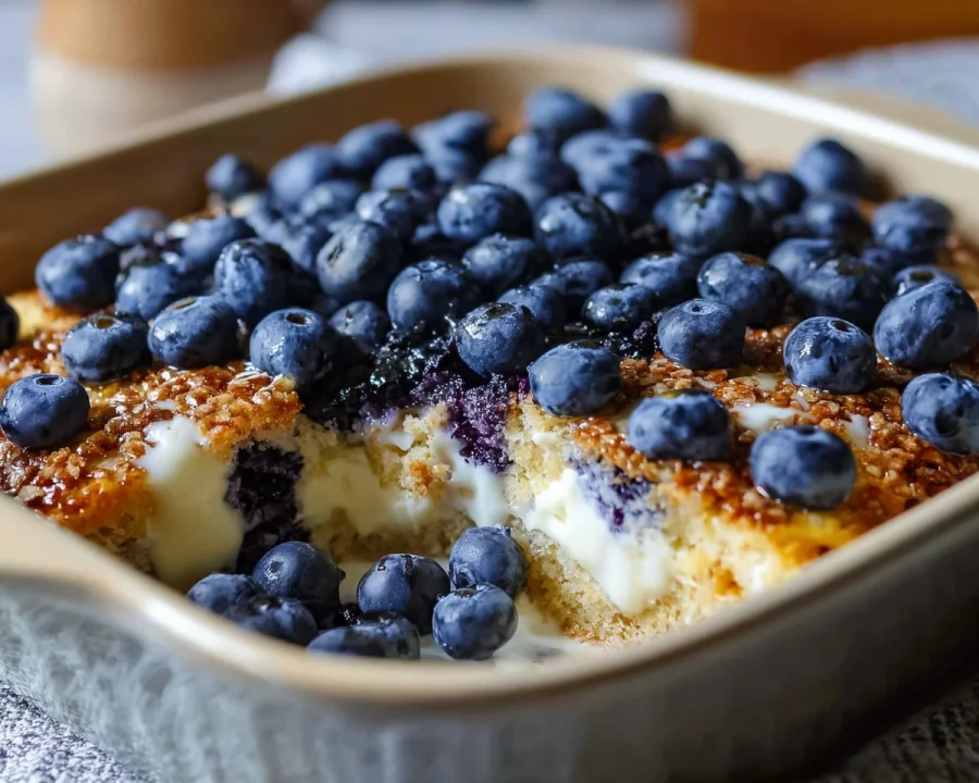 Protein Blueberry Cottage Cheese Breakfast Bake