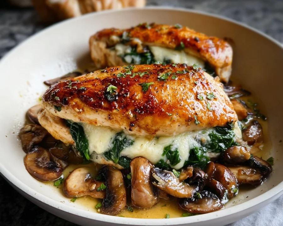 Quick & Easy Mushroom Stuffed Chicken Breast Recipe