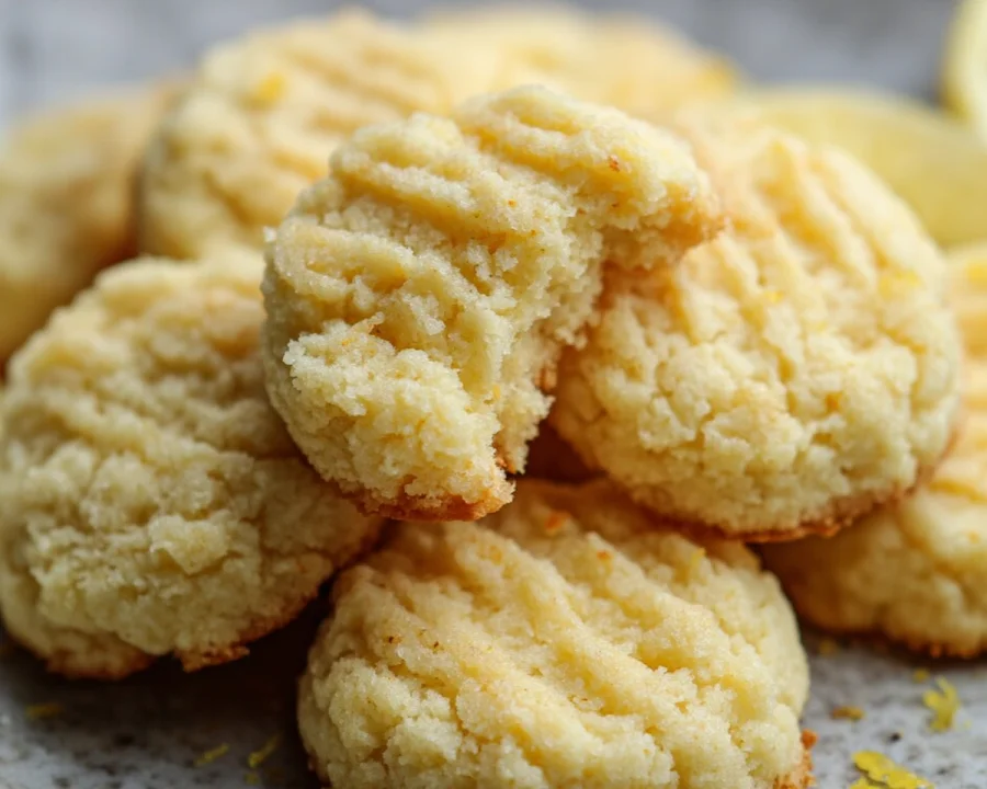 Soft Keto Cream Cheese Cookies with Lemon