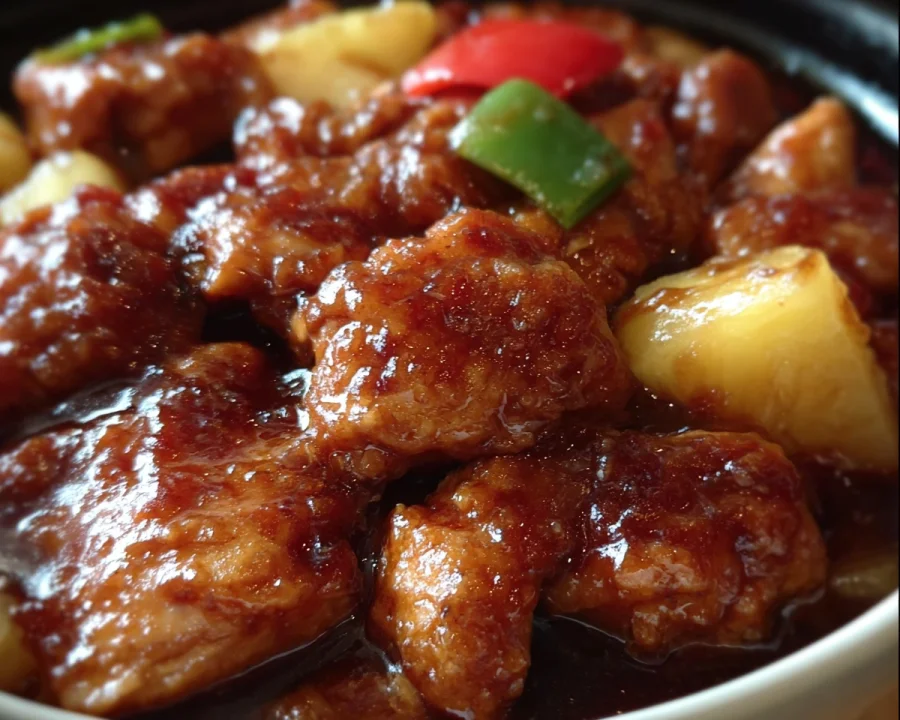 Sweet Hawaiian Crock Pot Chicken
