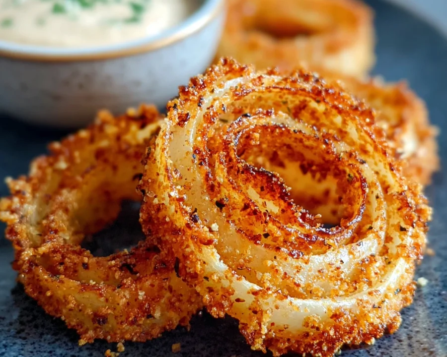 Viral High-Protein Keto Onion Rings (Baked & Crispy)