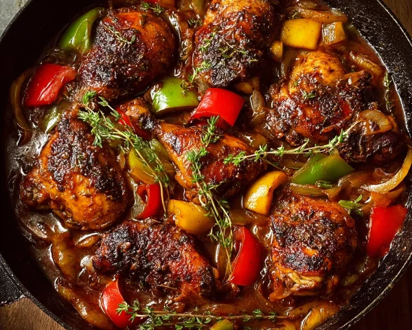 Authentic Caribbean Brown Stew Chicken