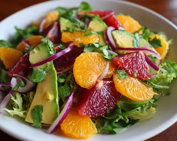 Blood Orange Avocado Salad with Citrus Vinaigrette