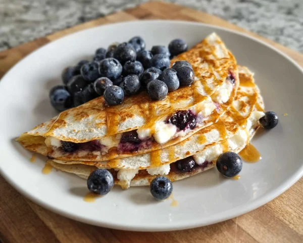 Blueberry Breakfast Quesadilla: Quick, High-Protein Start
