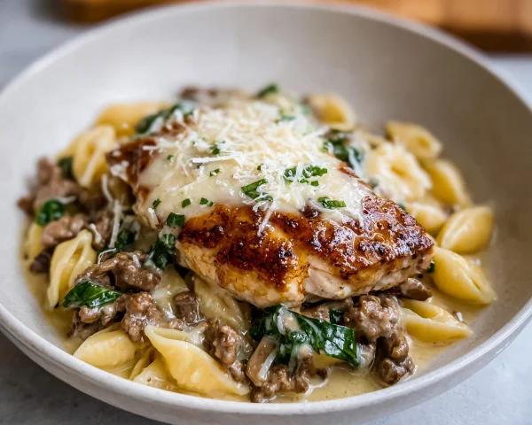 Creamy Beef & Garlic Butter Pasta: Quick Dinner