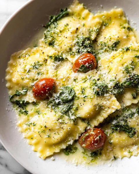 Creamy Pesto Ravioli: Quick & Delicious Dinner