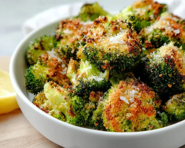 Crispy Parmesan Crusted Broccoli Florets