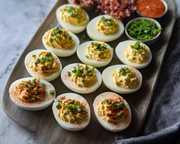 Deviled Egg Board: Build Your Own with Creative Toppings