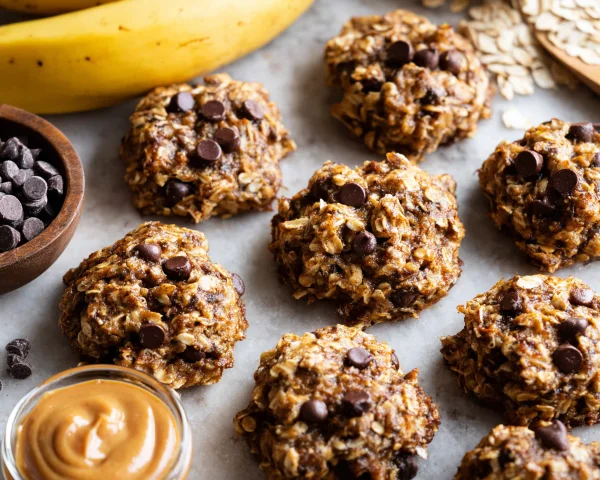 Easy Banana Oatmeal Cookies | Healthy Breakfast & Snack