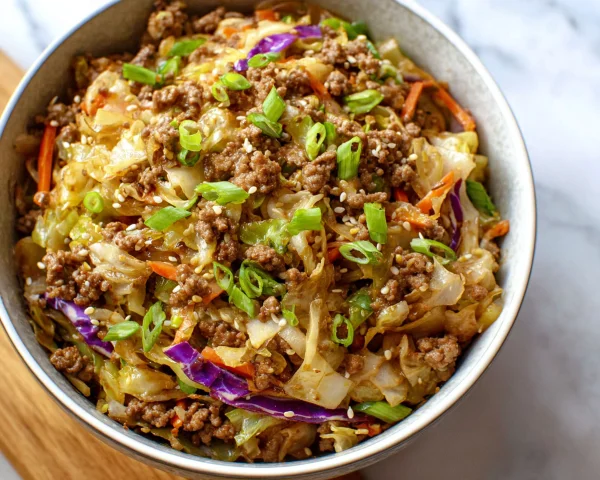 Easy Low-Carb Egg Roll in a Bowl (15-Minute)