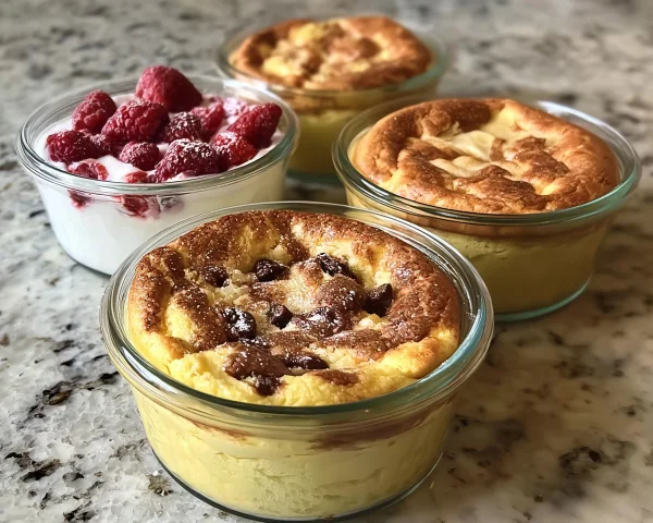 Fluffy Baked Protein Pancake Bowls