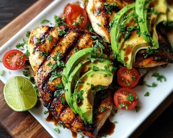 Grilled California Avocado Chicken for Healthy Dinners