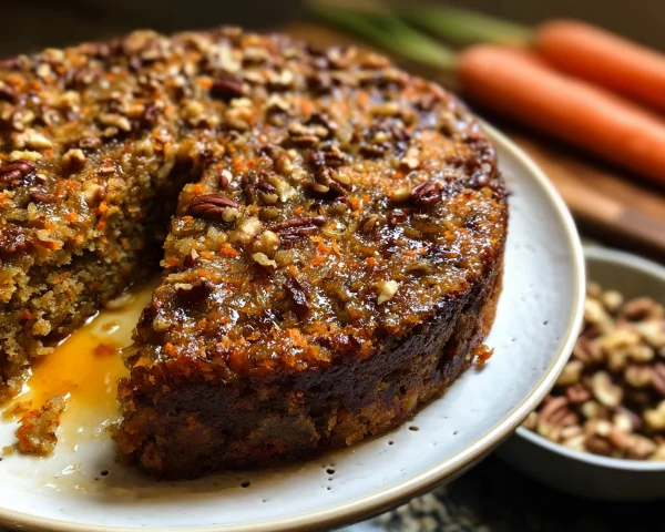 Healthy No Sugar No Flour Carrot Cake