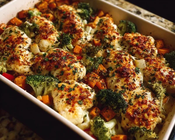 High Protein Chicken Bake: 33g Protein & Meal Prep