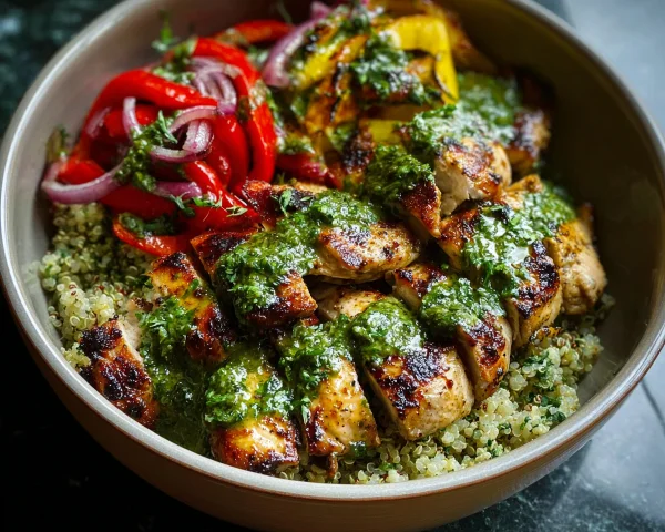High-Protein Chimichurri Grilled Chicken Bowl Recipe
