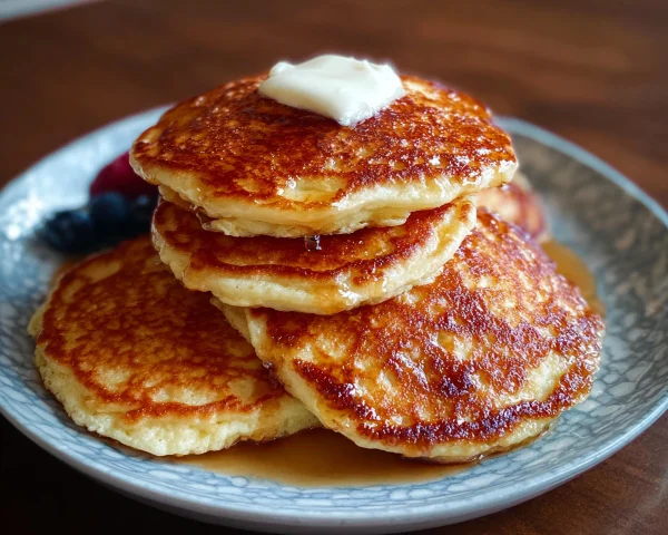 High Protein Fluffy Cottage Cheese Pancakes