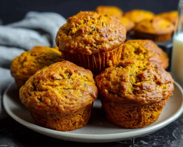 High Protein Greek Yogurt Pumpkin Muffins