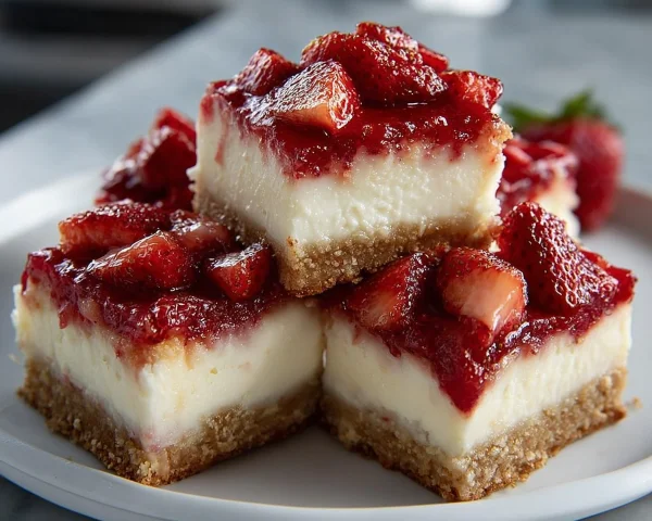 Keto Strawberry Cheesecake Bars: Easy Low Carb Dessert