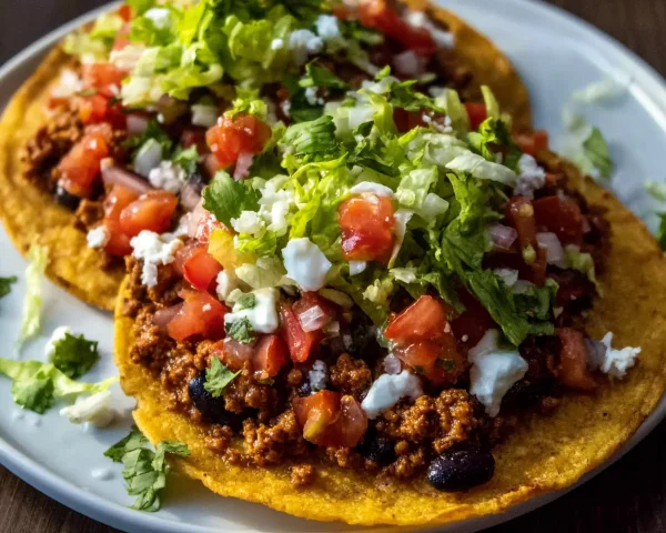 Low Calorie Tostadas: Quick, High Protein Dinner