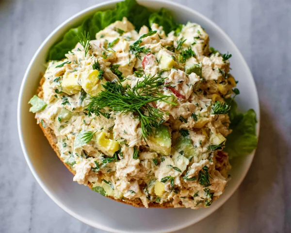 Quick High Protein No-Mayo Tuna Salad Recipe