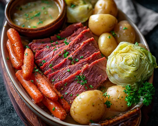 Slow Cooker Corned Beef & Cabbage Recipe