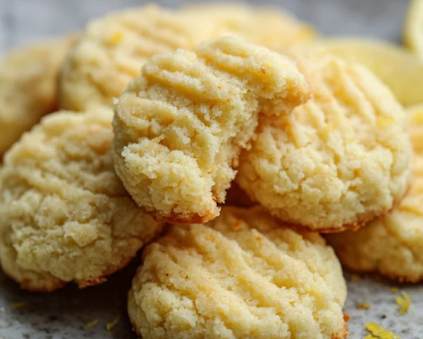Soft Keto Cream Cheese Cookies with Lemon