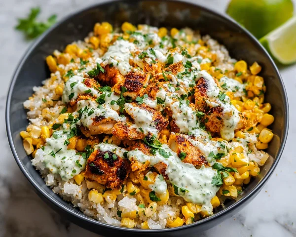 Street Corn Chicken Bowls: 40g Protein, 30-Minute Meal